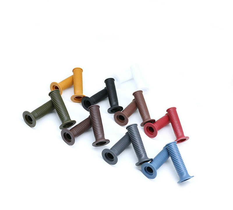 

7/8" 1" 22mm 25mm Retro Vintage Cafe Racer Rubber Anti-slip Handle Hand Grips
