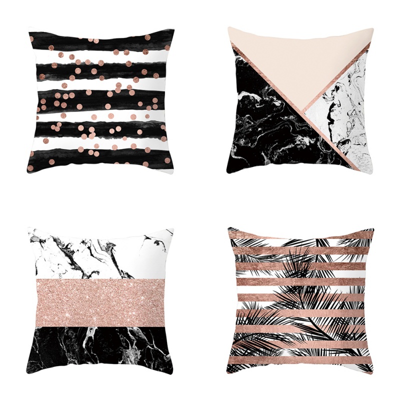 

45x45cm Merry Christmas Nordic Cushion Cover Decorative Pillow Case Exquisite Printed Pillow Case Sofa Seat Car Pillowcase, Pink