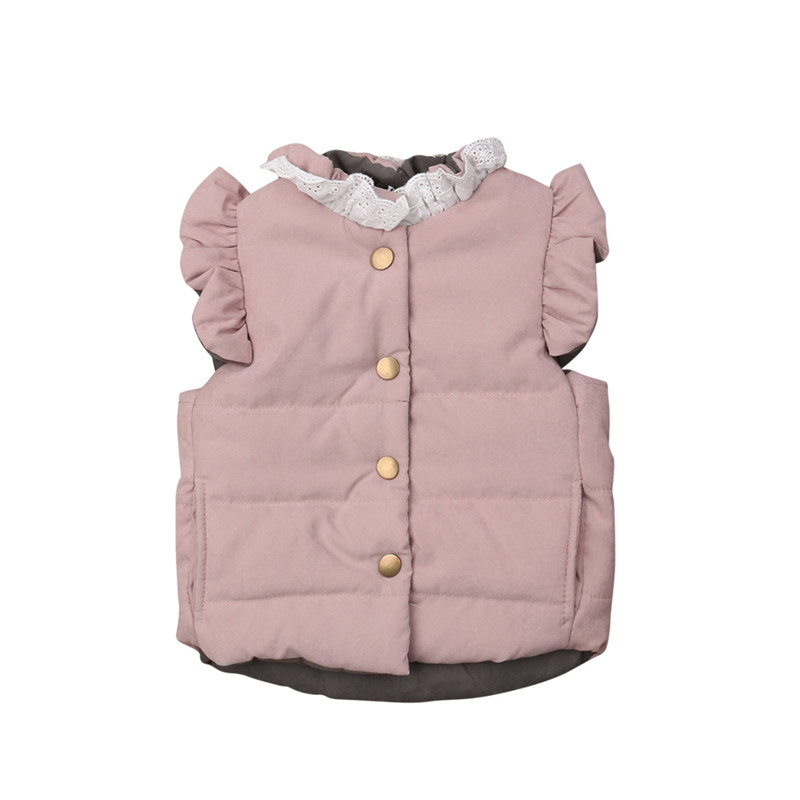 

autumn winter Warmbaby girl Vest Coat Jacket Outwear Waistcoat Sleeveless Thicken Vest Toddler Baby Girls, Purple