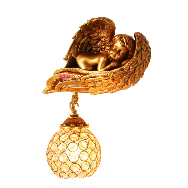Aisle Stair Wall Lamp Creative Angel Bedroom Bedside Lamps Living Room Vanity Sconce Bathroom Mirror Lighting Indoor led Wall Lights-image-472735139