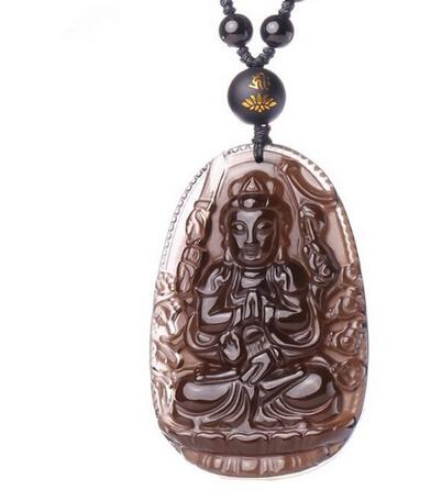 Chinese tibet Silver carve kwan-yin lotus amulet woman pendant Collectible