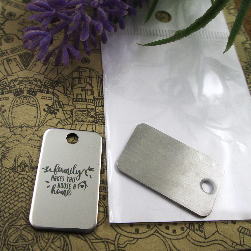 

40pcs--"family makes this house a home"stainless steel charms more style for choosing DIY Charms pendants for necklace