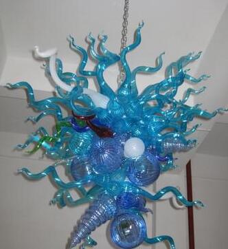 

Miscellaneous Hand Blown Glass Chandelier Glass Art Decorative Lobby E14 Chandelier Lighting with LED Light Source