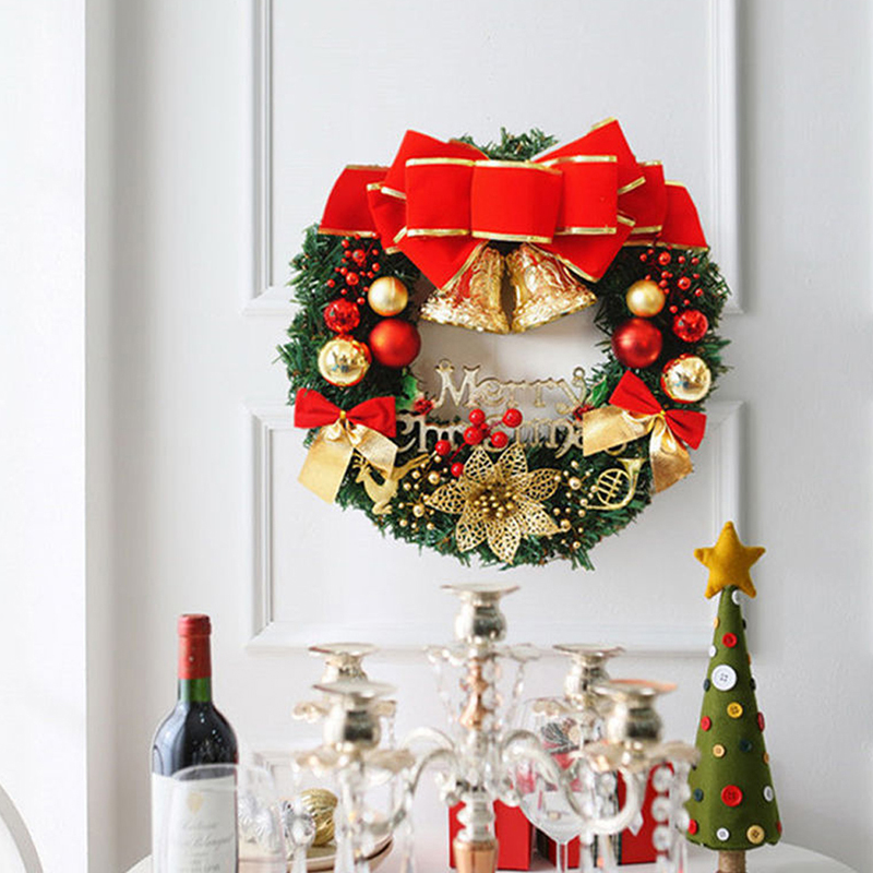 

Christmas Tree Decorations Christmas Green Wreath Decorations Family Party Embellishment Eve Artificial, 30cm f