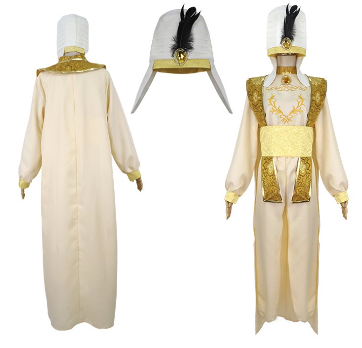 

New Prince Aladdin cosplay Costume Suit Uniform, Black