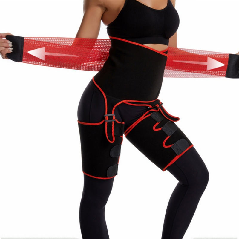 

Waist Support Yoga Sweat Band Siamese Corset Girdle High, Black