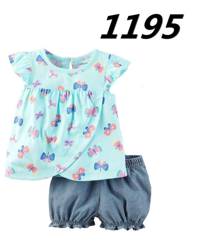 

Fashion Baby Clothes Suit Dragonfly Red Newborn Clothing Sets Girl T-Shirt Jumpers Shorts Pants Summer Outfit 6 9 12 18 24 Month, Picture 2
