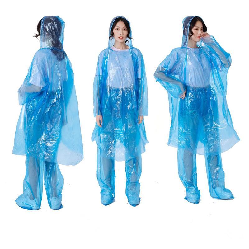 Festivales Paquete de 5 ANBET Impermeable Desechable Poncho Impermeable port/átil con Capucha con cord/ón Poncho de Emergencia para recreaci/ón al Aire Libre Camping Senderismo