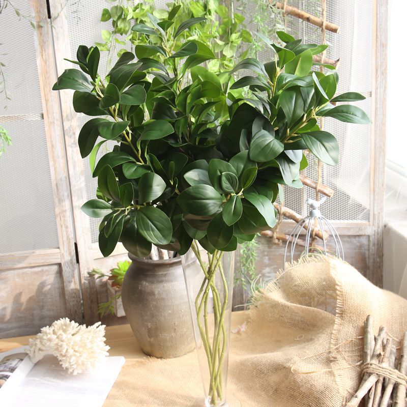 

Simulation Plant Milan Leaf Real Touch Green Leaf Home Christmas Decoration Wedding Plant Wall Artificial Flower Accessories
