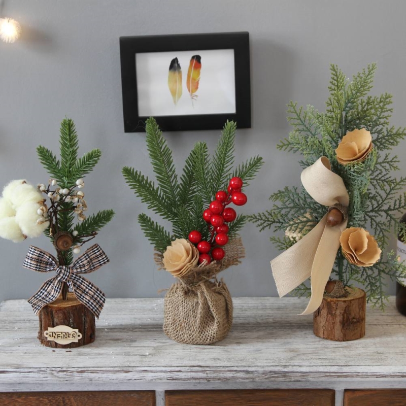 

Christmas Tree Artificial Plant Christmas Dried Rattan Hanging Decoration Decorations Home Black Friday 2019