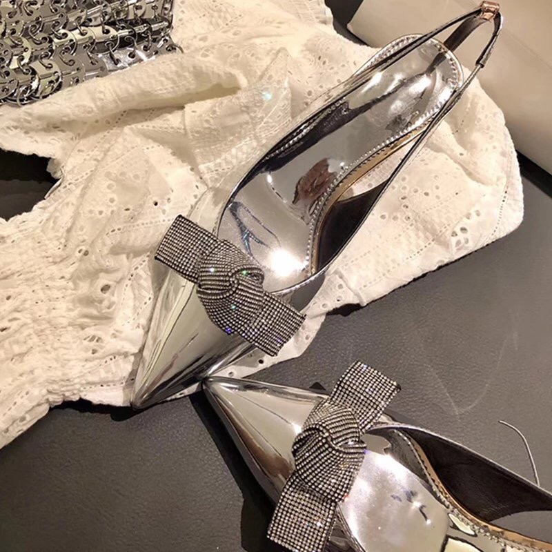 

Hot Sale-Women Sandals Sliver Color Ladies Shoes Party Sandals Fashion Designer Shoes With Cutout Vamp Top Quality, Same as photos