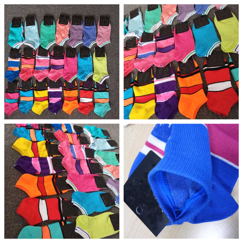 

Fashion Quick Dry Adult Socks Unisex Short Sock Cheerleader Sports Socks Teenagers Ankle Socks Multicolors With Package, Mixed colors (can not choose the colors)