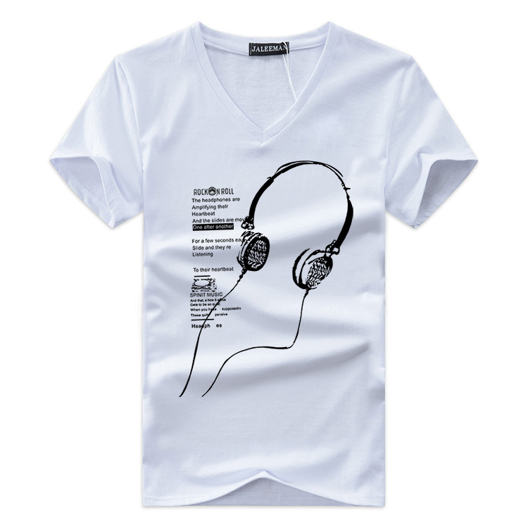 

Spring summer male female t shirts V-neck Short Sleeve T Shrit tee Men's Summer Cotton Short-sleeved T-shirt, White;black