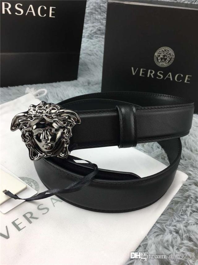 

Luxury High Quality Brand Two Buckles L Designer Belt hot 2018 belt for man men Jeans Belt 100-125cm Gift Free Shipping with box, With original box