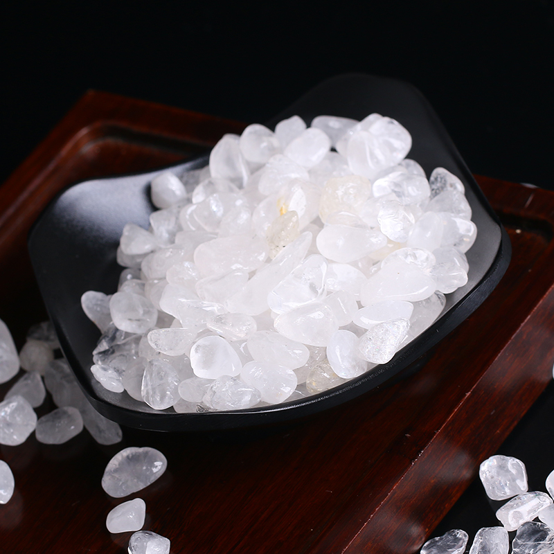 

wholesale 100g Natura White crystal Stone Rock Chips Specimen Lucky crystal love natural stones and minerals Fish Tank stone