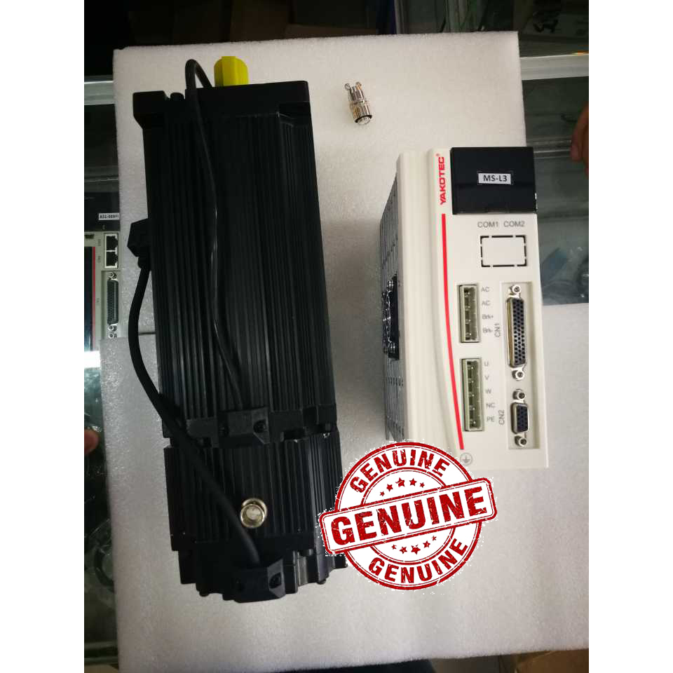Genuine YAKO 220V Hybrid Servo Driver MS-L3 PLUS Servo Motor 3 Phase YK3110EC140C1-S With Brake-image-463764871