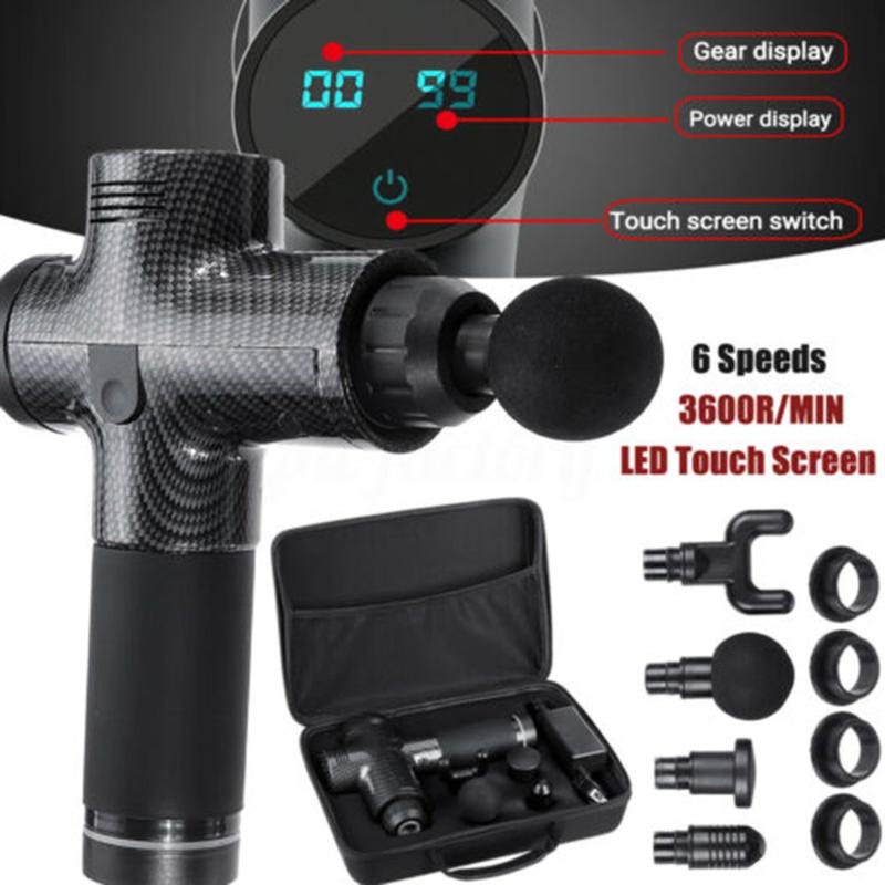 

Myofascial Physiotherapy Instrument Mute Touch Screen Fascia Gun Massage Gun Electric Warp Film Impact Relax Deep Massager