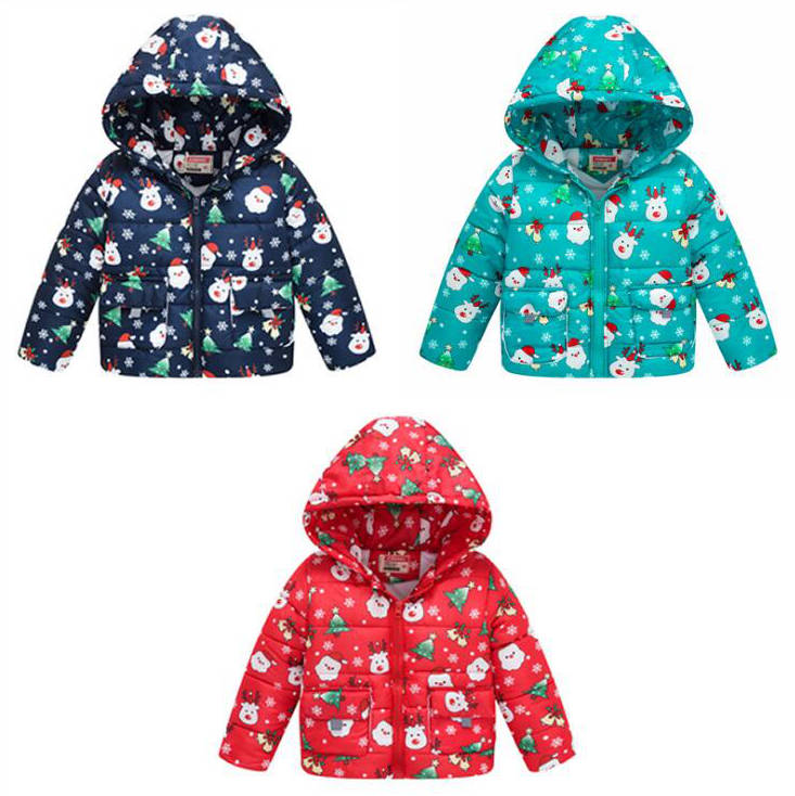 Lifestyler Kids Girl Winter Cartoon Dinosaur Hooded Jacket Fashion Warm Long-Sleeved Casual Outerwear Clothes