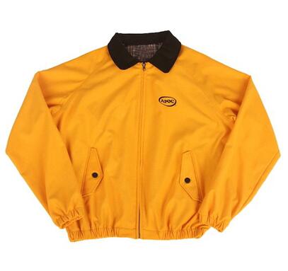 

Mens Jacket Spring Fall Street Style Yellow Outfits Fashion Turn Down Neck Jacket Streetwear
