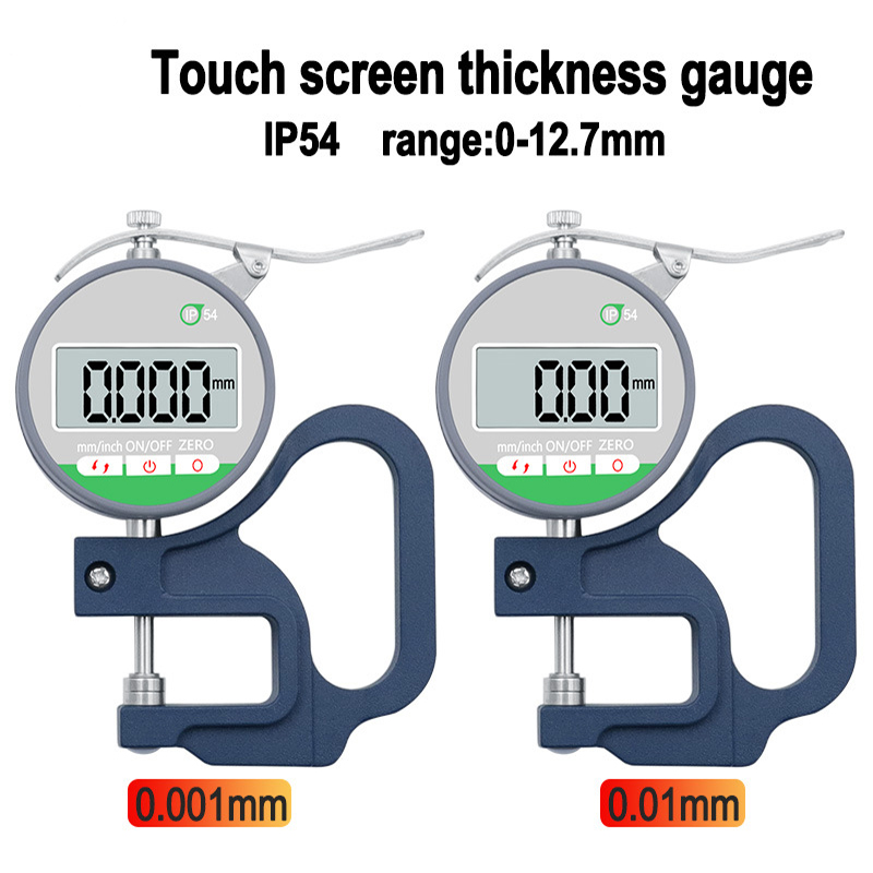

1Pcs 0.01mm/0.001mm Waterproof Dust Proof and Anti Oil Diesel Common Rail Injector Shims Thickness Touch Screen Micrometer Gauge