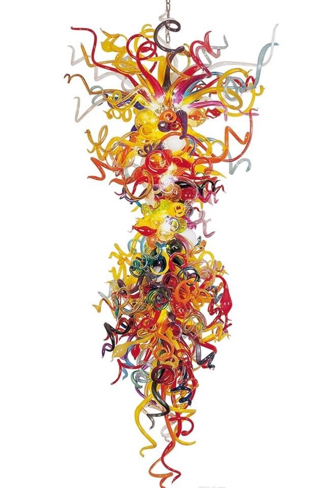 

Lamp Multi-color Large Chandelier Light Dale Italy Style Chandeliers Lamps Colorful Glass Art Lighting for House Decoration
