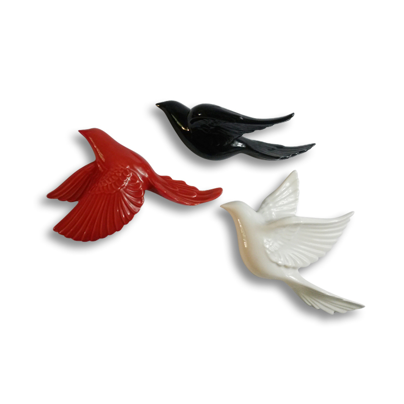 Toptan En Iyi Kalite Modern Duvar Seramik Kus Hayvan Aksesuarlari Yaratici Ev Duvar Dekorasyon Sus Salon Tv Arka Plan Duvar El Sanatlari Dekor Ve Dhgate Com