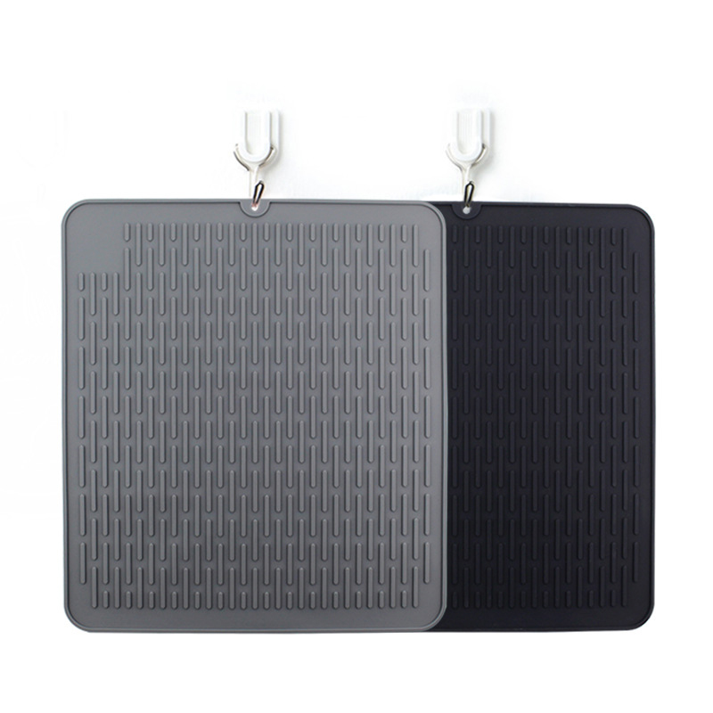 

New Silicone Table Mat Pad Drain Mat Drying Dishes Pad Heat Resistant Dinnerware Table Waterproof Placemat