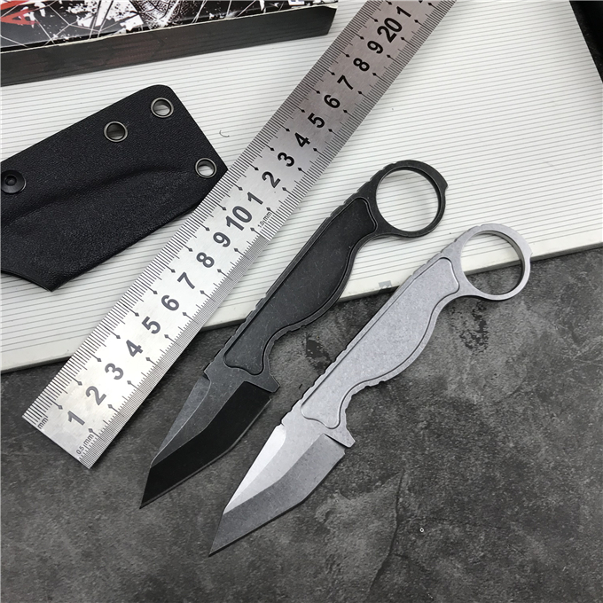 

FREE SHIPPING New CNC Stone wash All Steel Handle 440C Blade Survival Hunting Knife VTH168