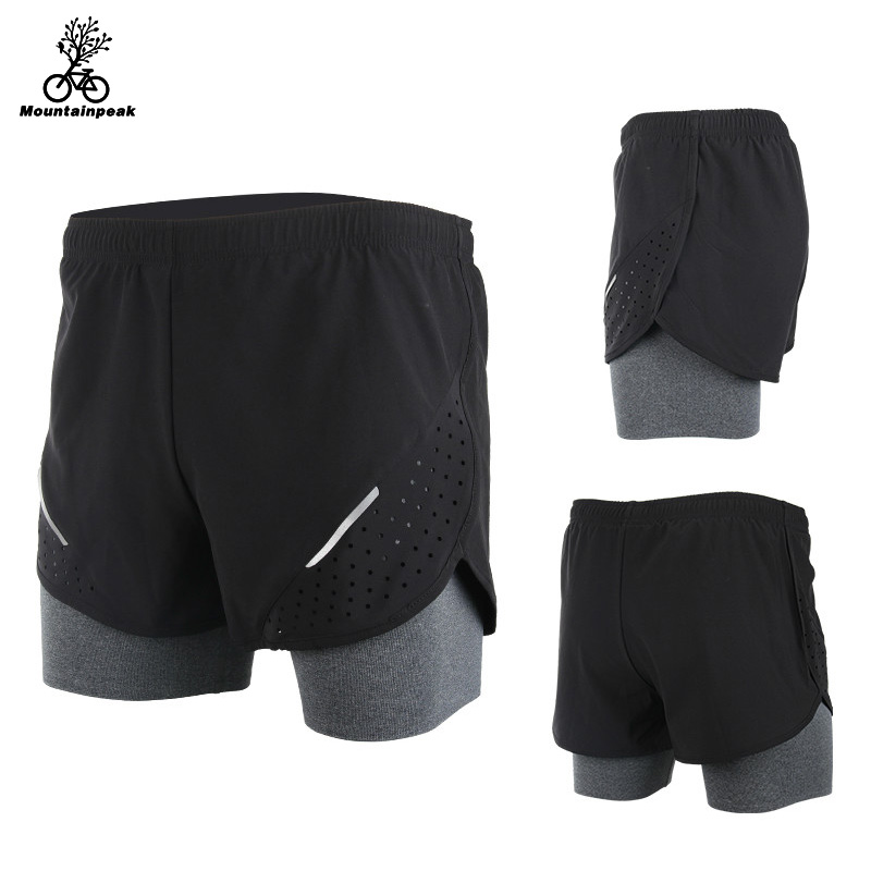 

Mountainpeak 2020 Breathable 2020 Men's Sports Running Shorts Training Jogging Active Shorts Quality Dry Crossfit, Black