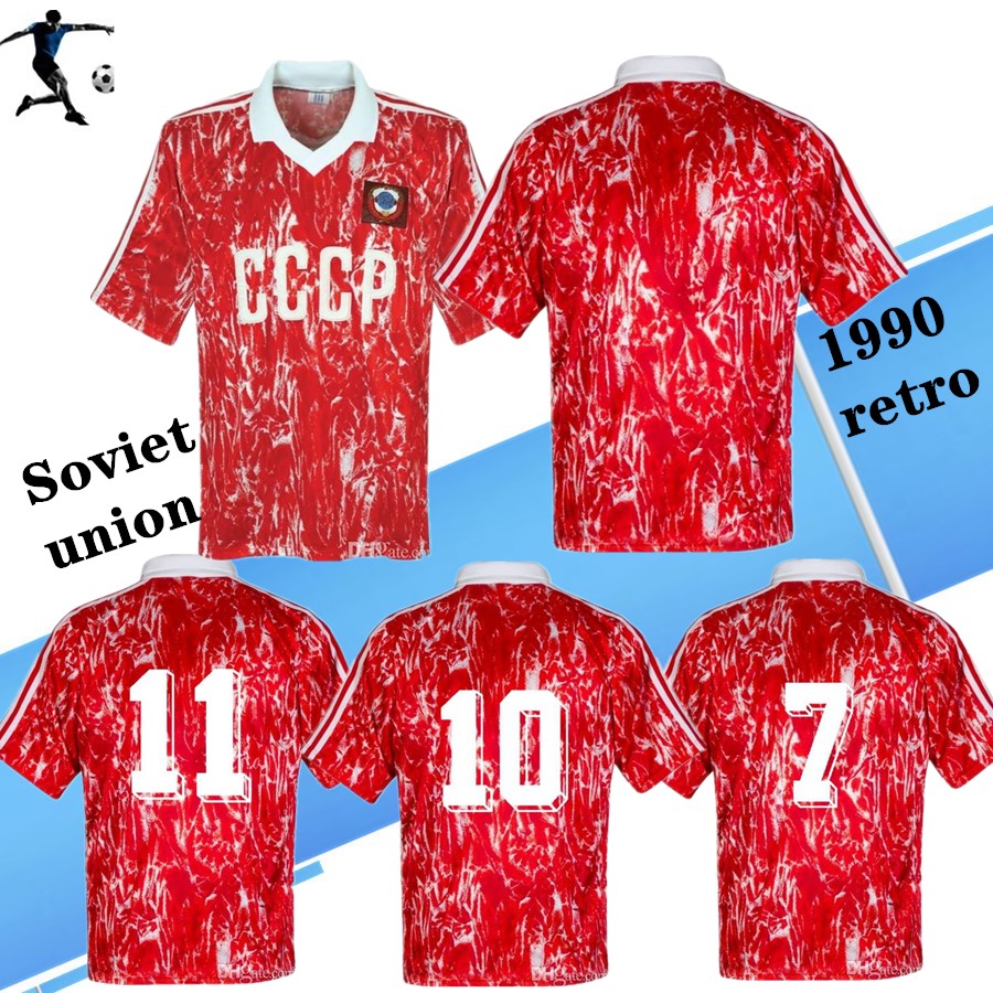 

Top1990 Soviet Union retro world cup soccer jersey 1991 USSR home Aleinikov Protasov Zavarov Belanov classic vintage football shirt, 1990 home