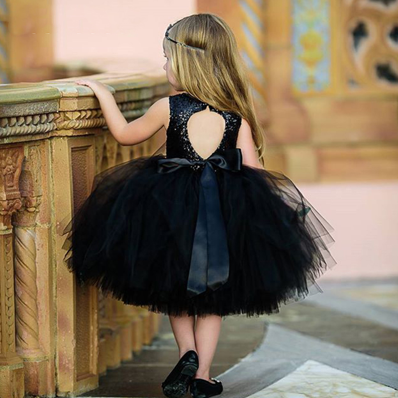 

Girls Dresses summer Kids Princess Dress O neck Ball Gown Kids Clothes Open Back Toddler Girl Children costume