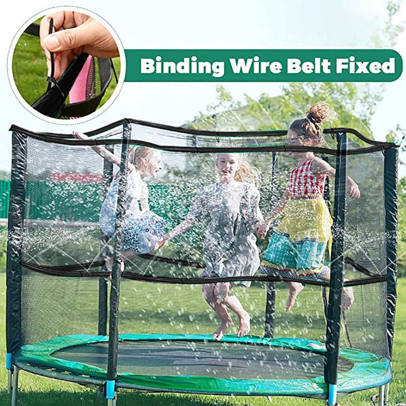 

Children's Trampoline Sprinkler Durable Safe Multifunctional Water Cooling Pipe Toy for Outdoor Garden Yard Park