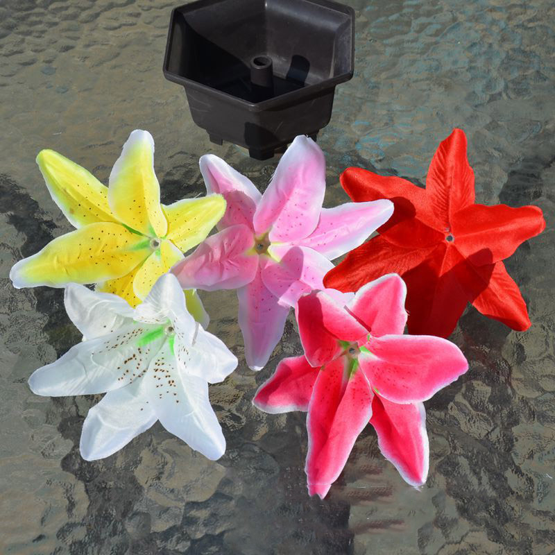 

Hot selling 1pcs / crafts 12cm lily simulation flower semi-finished flower fake lily