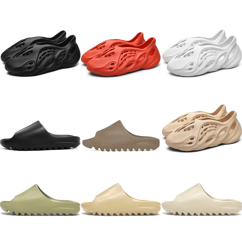 

women mens slipper slides flip flops sandals triple black white red chunky dunky sandal for mens womens casual shoes, Color #2