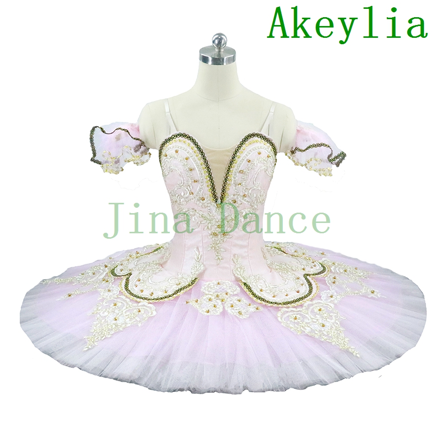 Professional tutu Pink women Performance ballerina dress adult girls blue ballet pancake tutu nutracker ballet tutu competition-image-422927605