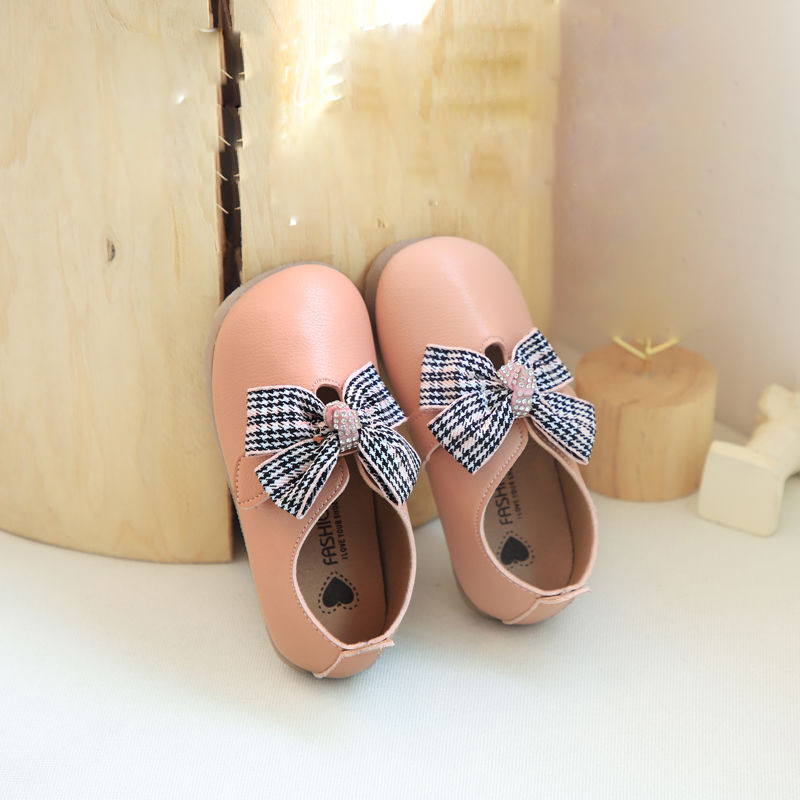 

New Flowers Children Toddler Baby Girls White Pink Casual Leather Shoes For Little Girls Bow Dance Shoes 1 2 3 4 5 6 7 Years New