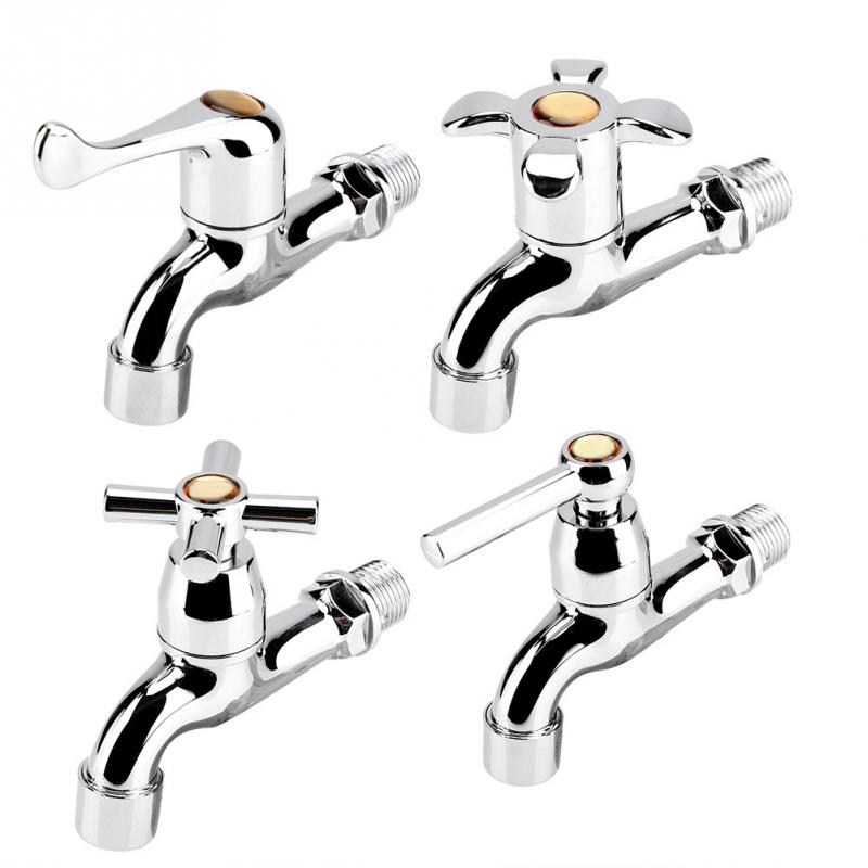 

ABS Washing Machine Faucet Sink Basin Water Tap with Single Spout Handle Bathroom Corner Wall Mount Bath Toilet Mop Pool Taps