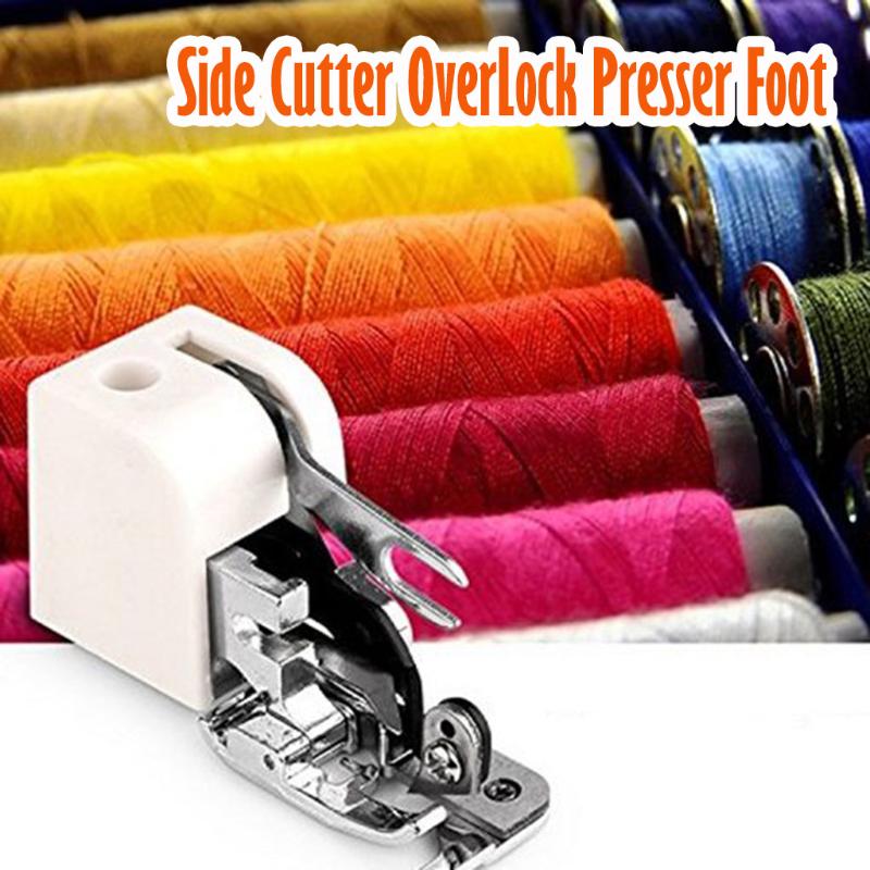

1Pcs Household Sewing Machine Parts Side Cutter Hemming Presser Foot Sewing Machine Parts Presser Foot #YL5