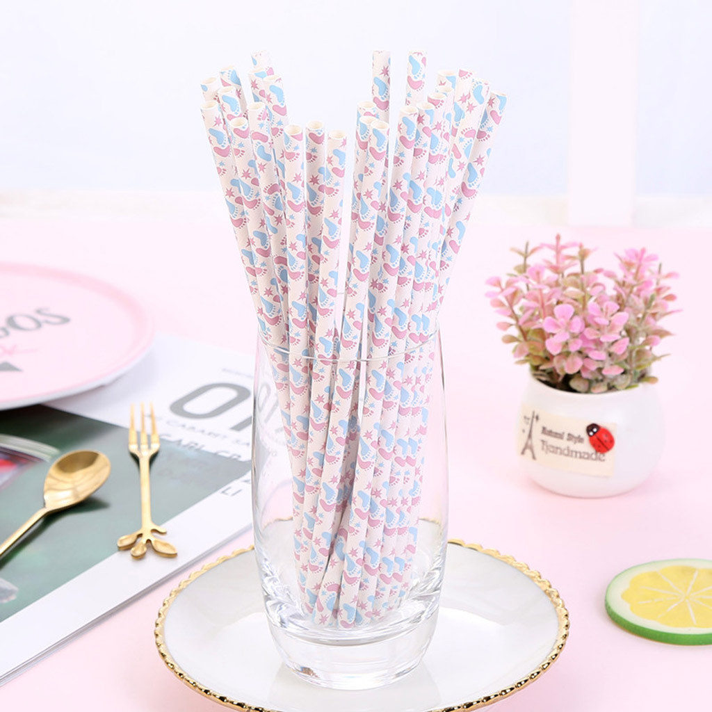 

25Pcs Disposable Drinking Straws Home Bar Party Decoration Cocktail Drinking Straw Eco-Friendly Kitchen Bar Accessories