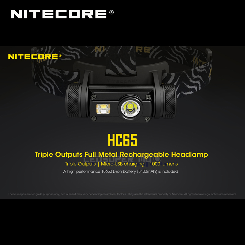 

Gold Winner 2020 ISPO Award Nitecore HC65 CREE XML2-U2 LED 1000 Lumens Triple Output Rechargeable Headlamp with Li-ion Battery