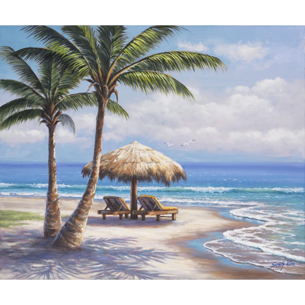 Get Pintura de la playa sencillo Desktop Wallpaper Pintura De La Playa Sencillo