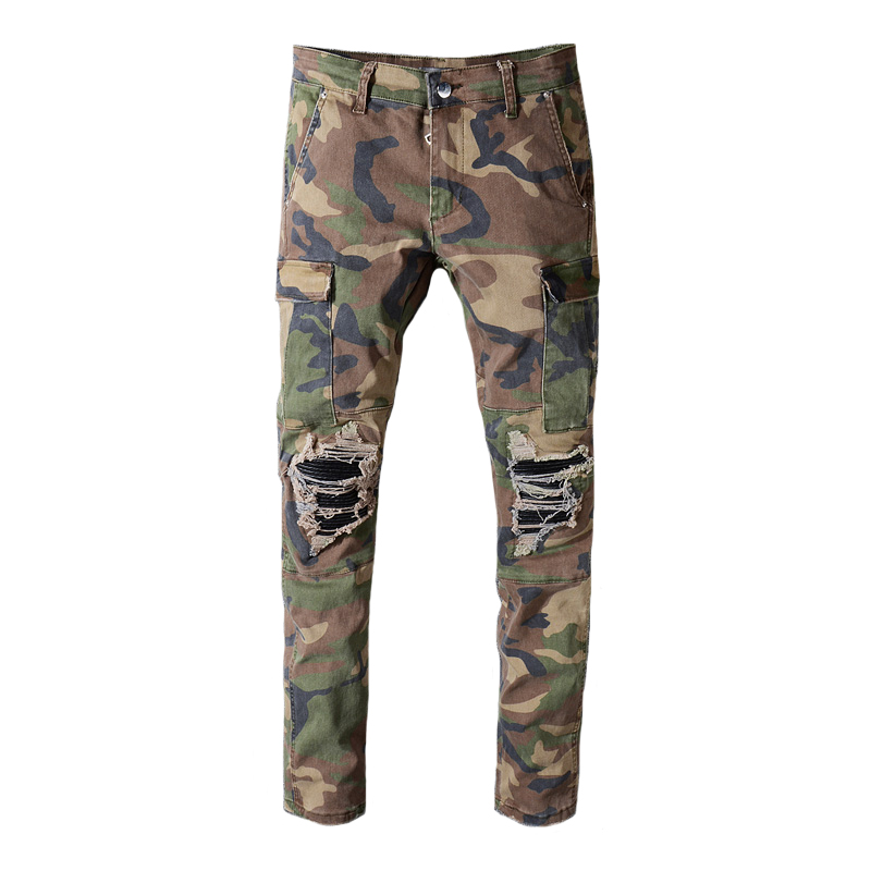 Da Donna Stampato Pantaloni donna tuta mimetica esercito Jeans Attillati Jeans slim fit pants