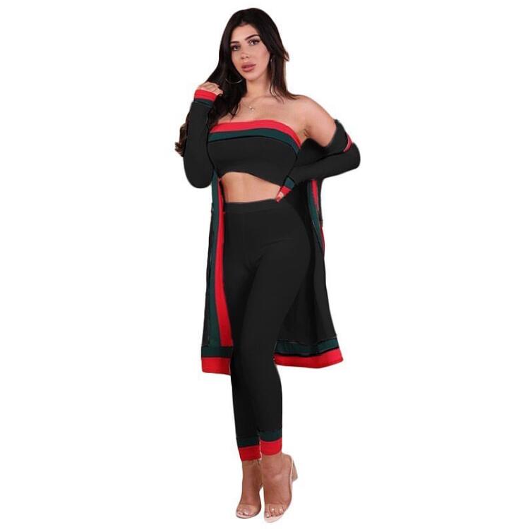 

Women Winter Sexy Patchwork White Black Rayon Bandage Set 2017 Designer Bandage Set