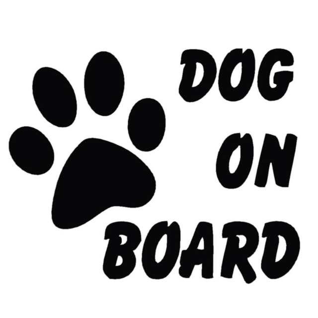 

Baby Pet Dog on Board Car ctyling Stylish Car Stickers Reflective Sticker CA-570, Yellow