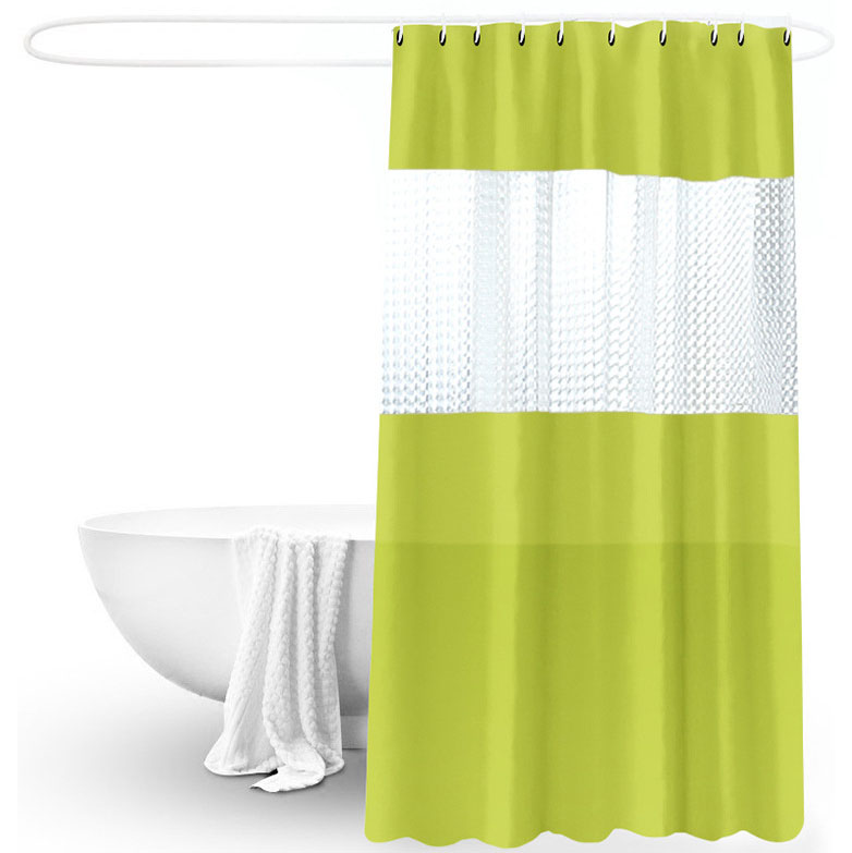 Damask Black /& White Peva 180x180cm Shower Curtain Jacquard Water Repellent