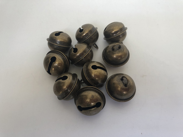 

100pcs Bronze 21.5MM Vintage Jingle Bells antique Craft Bells Brass for Dog /house Training