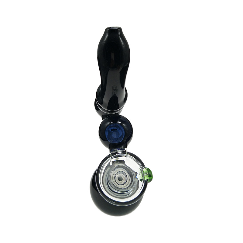 

IN STOCK Black new glass pipe Glass bubbler smoking pipe water Glass bong free shipping