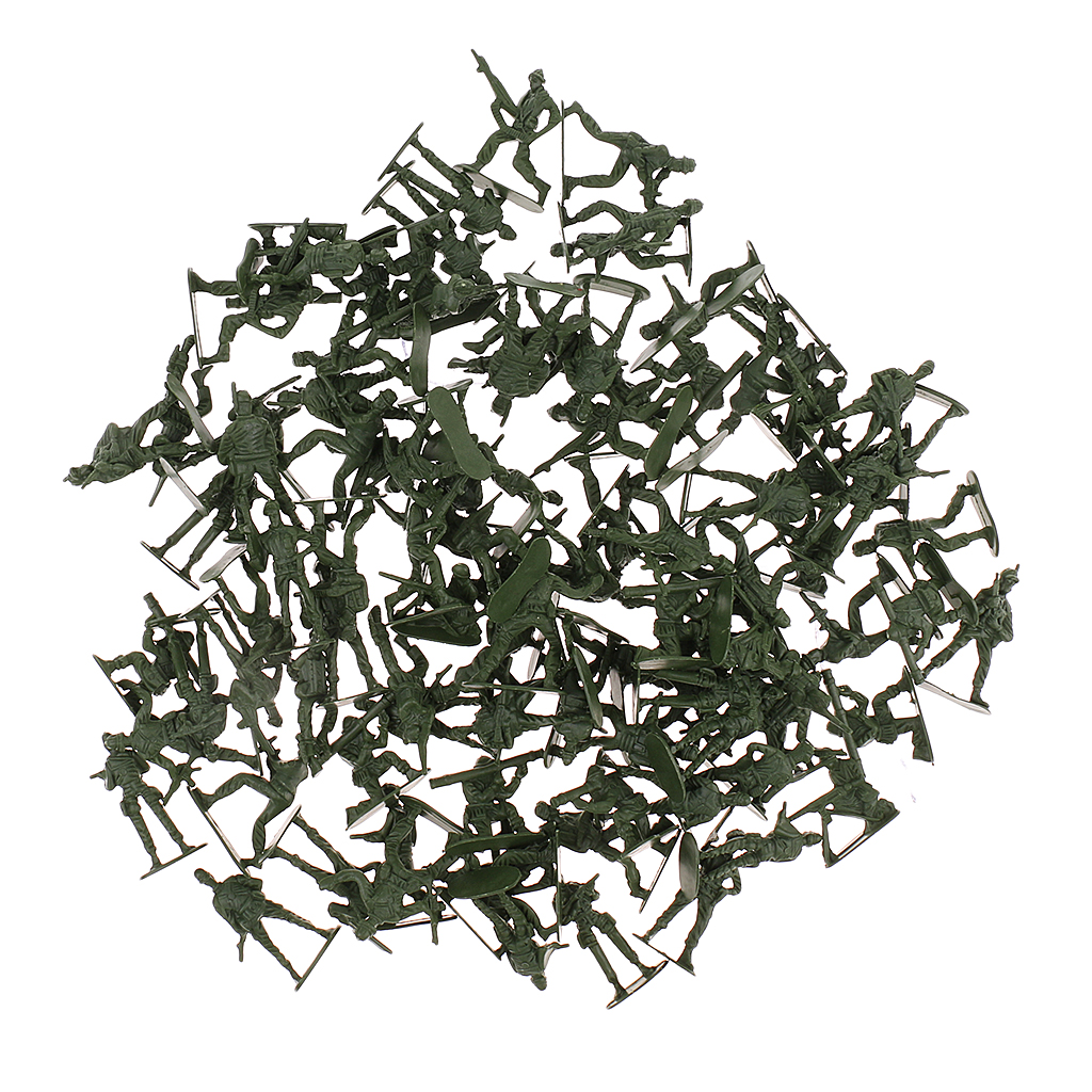 4 cm Seconda Guerra Mondiale soliders figure Esercito Uomini Play Set-Confezione da 240 Marrone e Verde