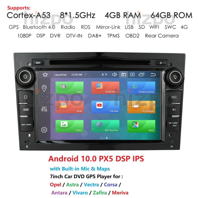 

Android 10 Octa Core 2 DIN CAR Radio GPS for Vauxhall Astra H G J Vectra Antara Zafira Corsa Vivaro Meriva Veda DVD PLAYER car dvd
