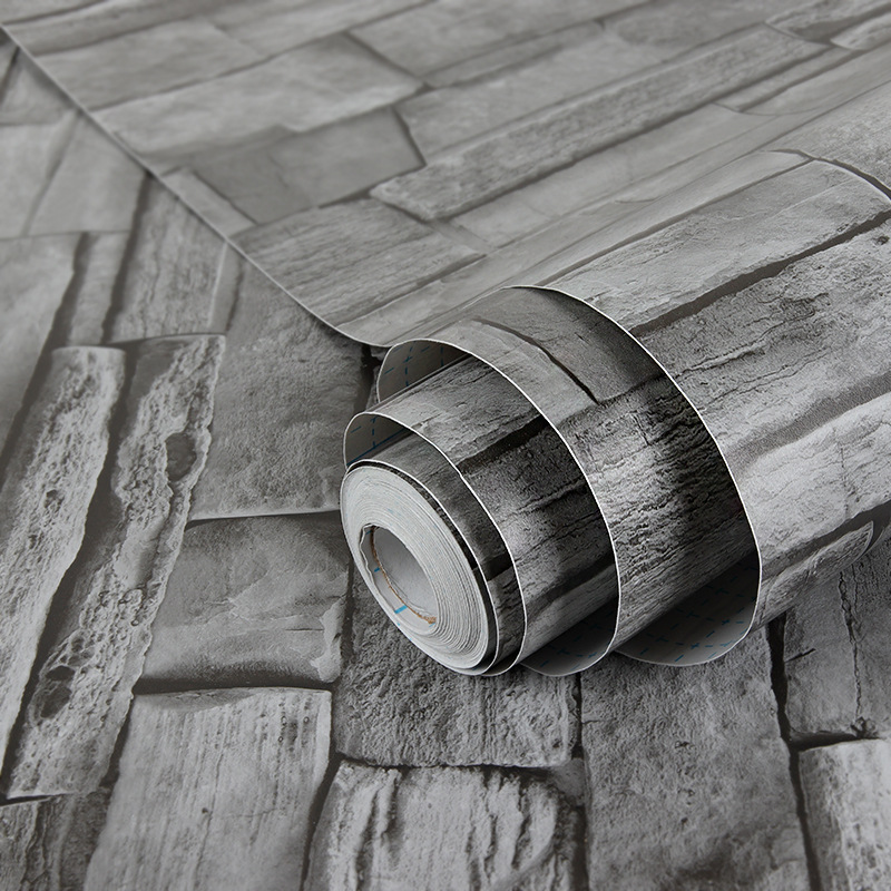 

PVC Waterproof Brick Self Adhesive Wallpaper Bedroom Dormitory Wallpaper 3d Restaurant Ktv Store Background Wall Sricker, H1082